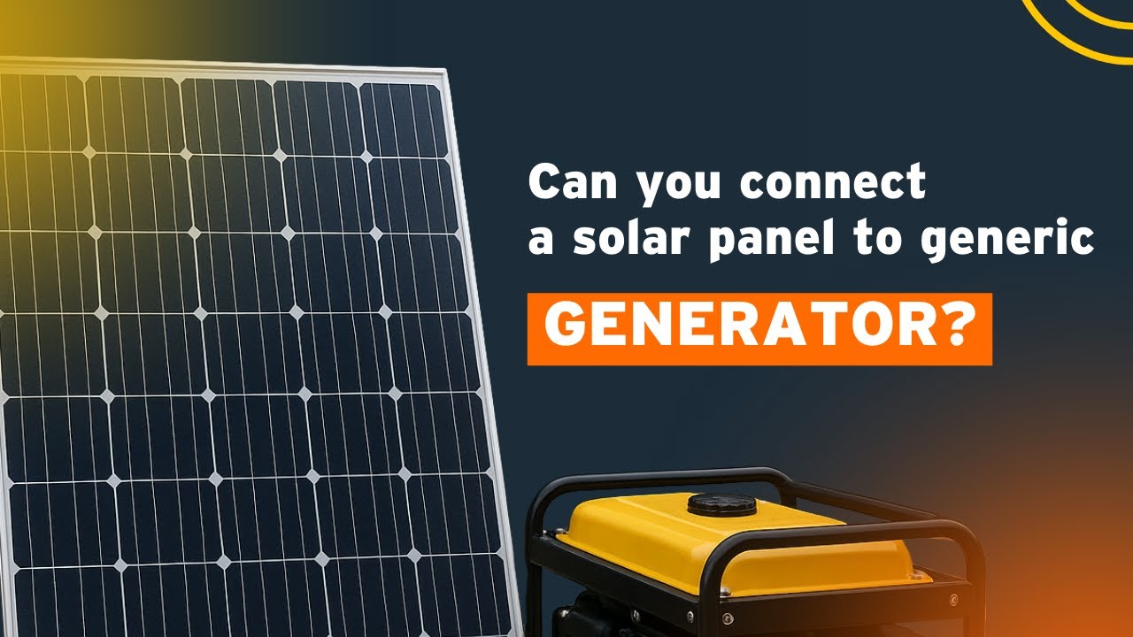 Can You Connect a Solar Panel to a Generator? | Sunhub Explains