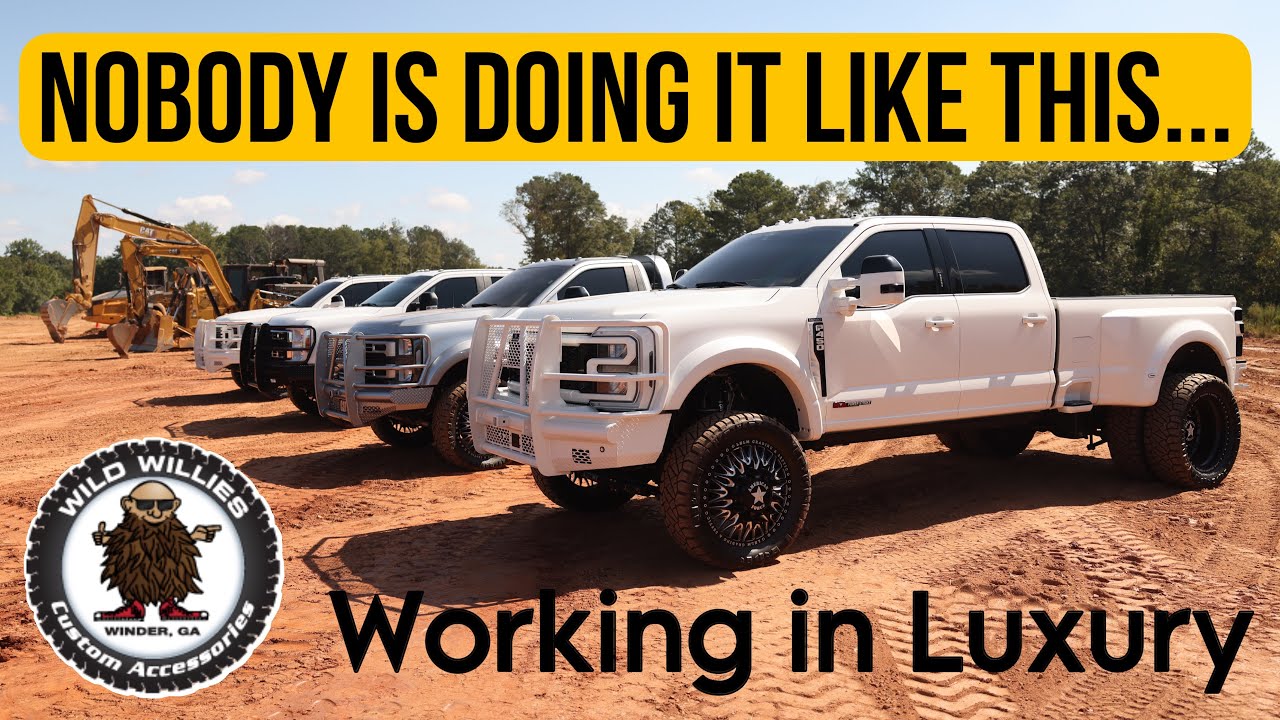 THE BEST Super Duty CUSTOM Work Fleet I've EVER SEEN!