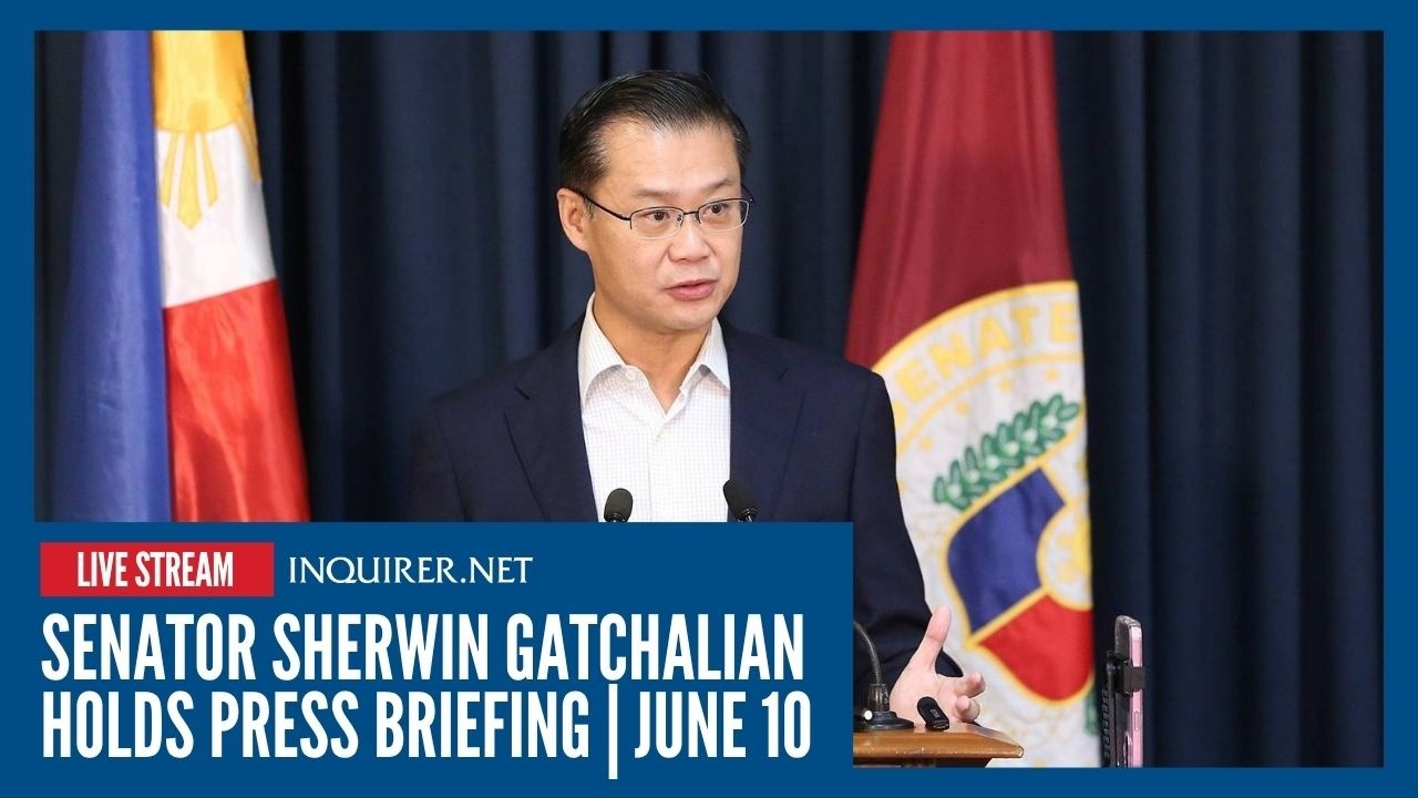 LIVE: Senator Sherwin Gatchalian holds press briefing | June 10