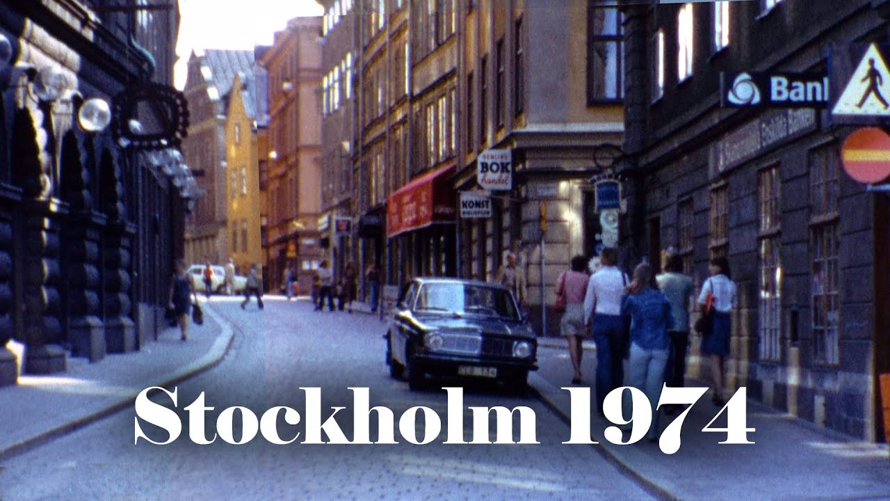 Stockholm, Sweden 1974 (silent color 8mm film)
