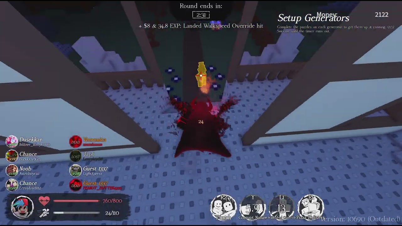 Crazy match #forsaken #roblox