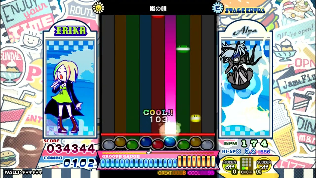 [ポップンミュージック] 嵐の唄 EASY [pop'n music]