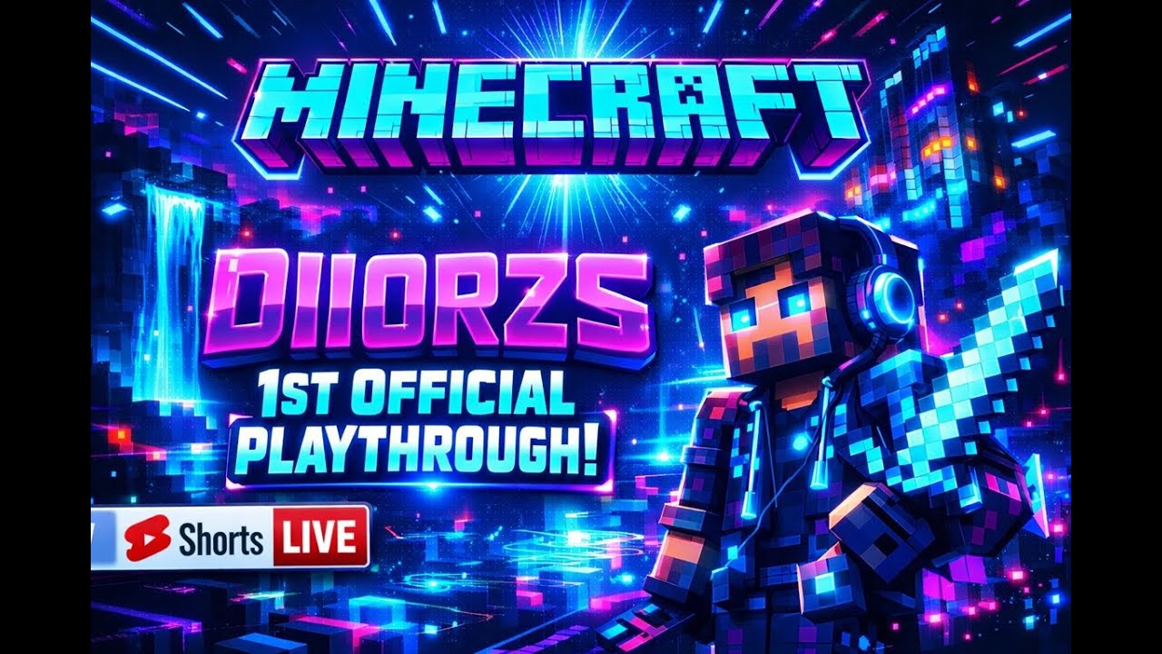 🔴 LIVE NOW! Minecraft – Dii0rz’s 1st Official Playthrough! 💎
