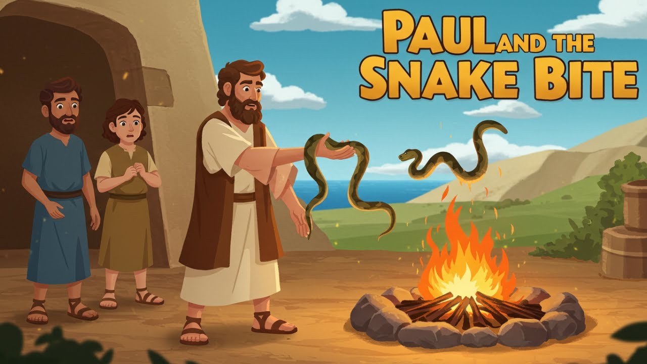 Paul's Snake Bite: Finding Hope in Hardship - Bible Story for Kids