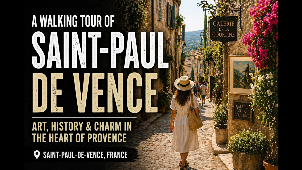 Walking Tour of Saint-Paul de Vence | Charming Medieval Village in the South of France 🇫🇷✨