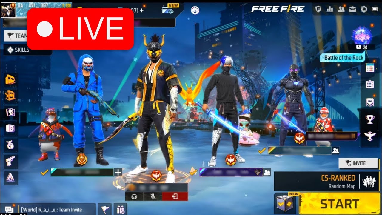 free fire gameplay live