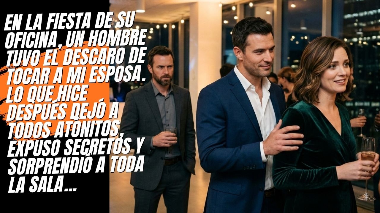 Un hombre cruzó la línea con mi esposa en su fiesta de oficina… Lo que siguió lo expuso todo.