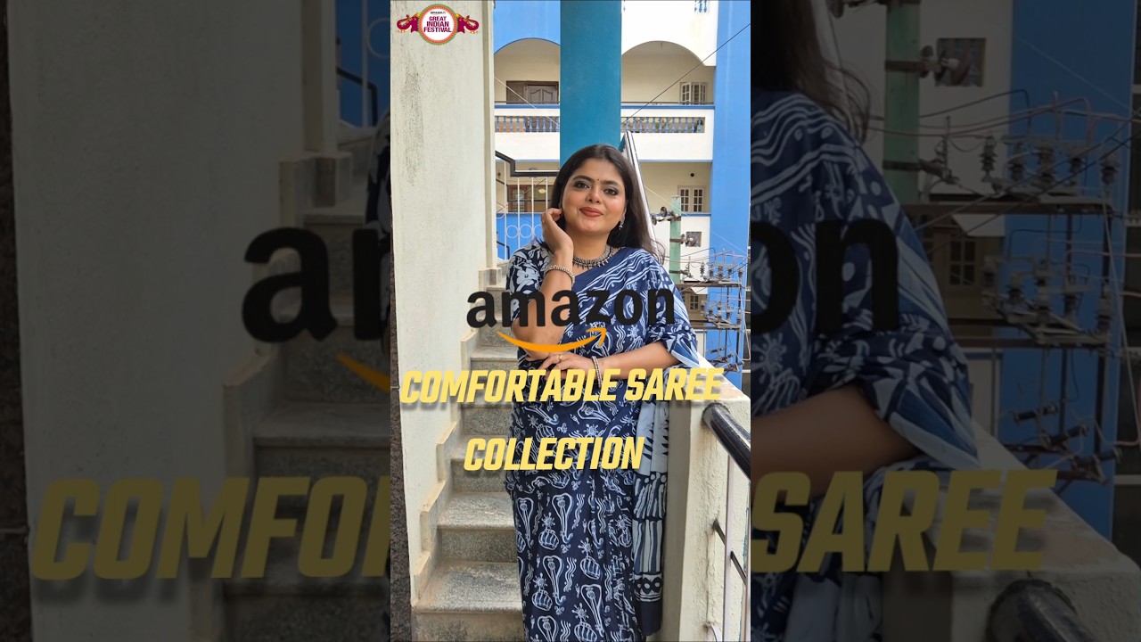 Amazon Comfortable Saree Collection | Great Indian Festival | Meenakshi Pujari #amazoncottonsaree