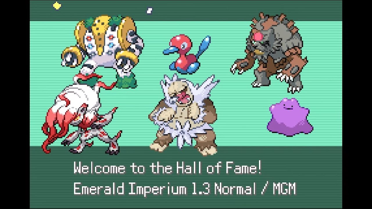 Emerald Imperium Normal Monotype (Elite 4 and Champion)