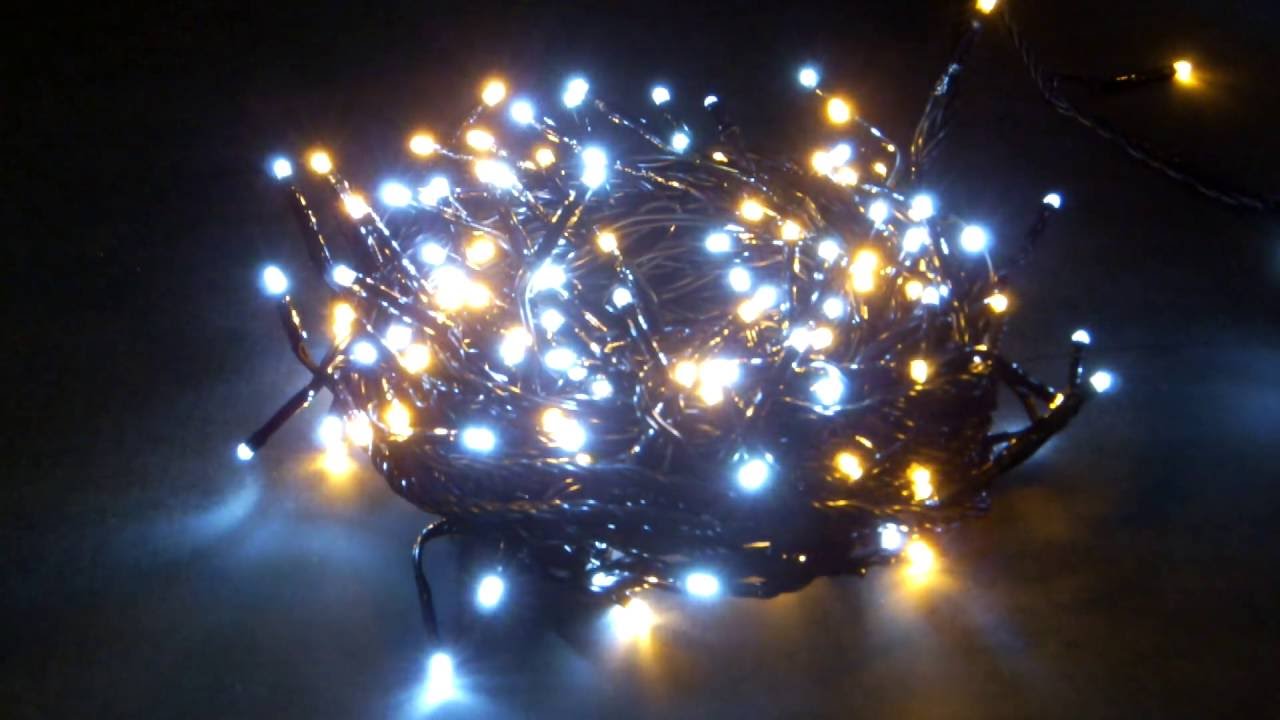 LUMINEO LED-Lichterkette Twinklelights Duo-Color Ricelight-LED warmwei&szlig; + kaltwei&szlig;, 8 Lichteffekte