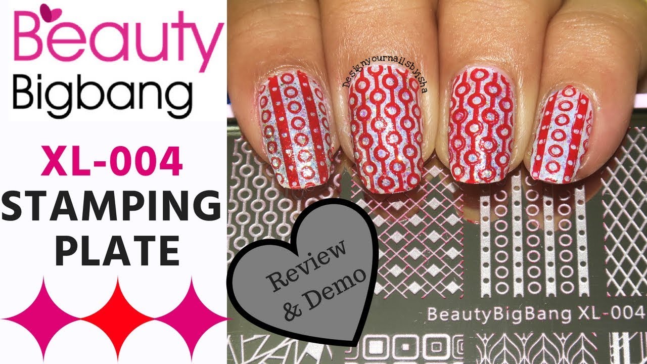 Beauty Bigbang XL-004 Nail Stamping Plate | Review & Demo | Designyournailsbyisha