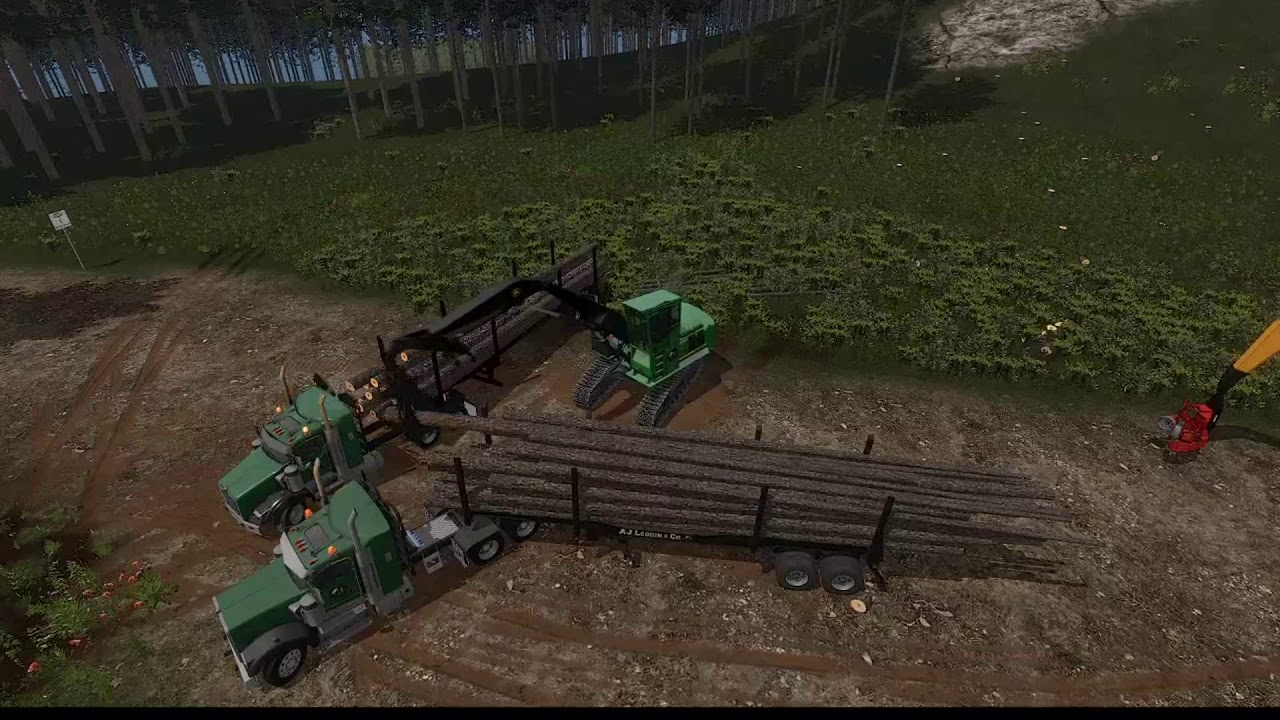 FS17 Timelapse Loading 2 trucks cotontop style