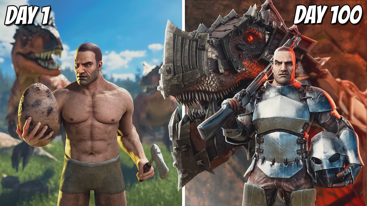 I Survived 100 DAYS in ARK's HARDEST Mod!