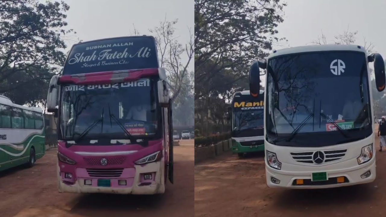 #BoguraSherpur #FoodVillage #BusJourney #Bus #ShahFatehAli #SleeperCoach