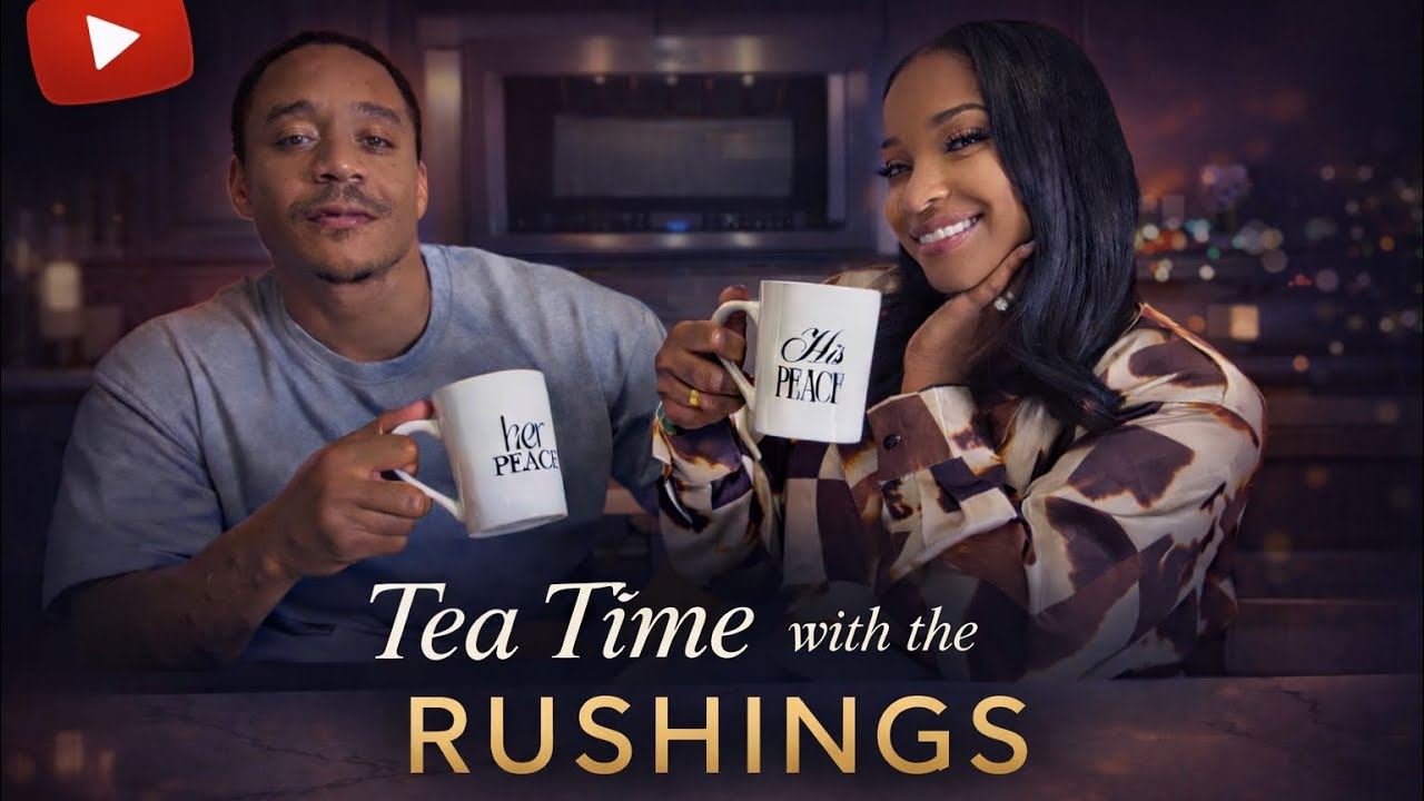 Tea Time with The Rushing’s… Reign thinks she slick. #TheRushingsWorld