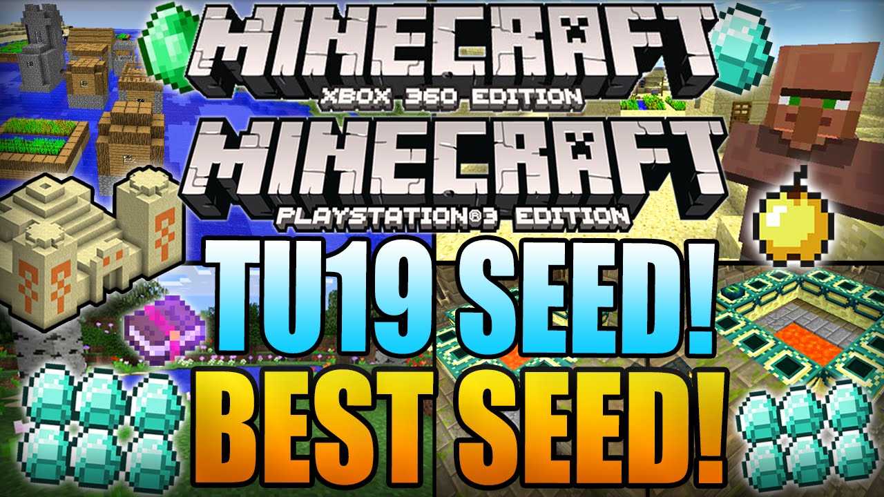 ★ Minecraft Xbox 360 TU19 Seeds: BEST SEED! 33 Diamonds, 2 Villages, Dungeon, Temple! (Xbox 360/PS3)