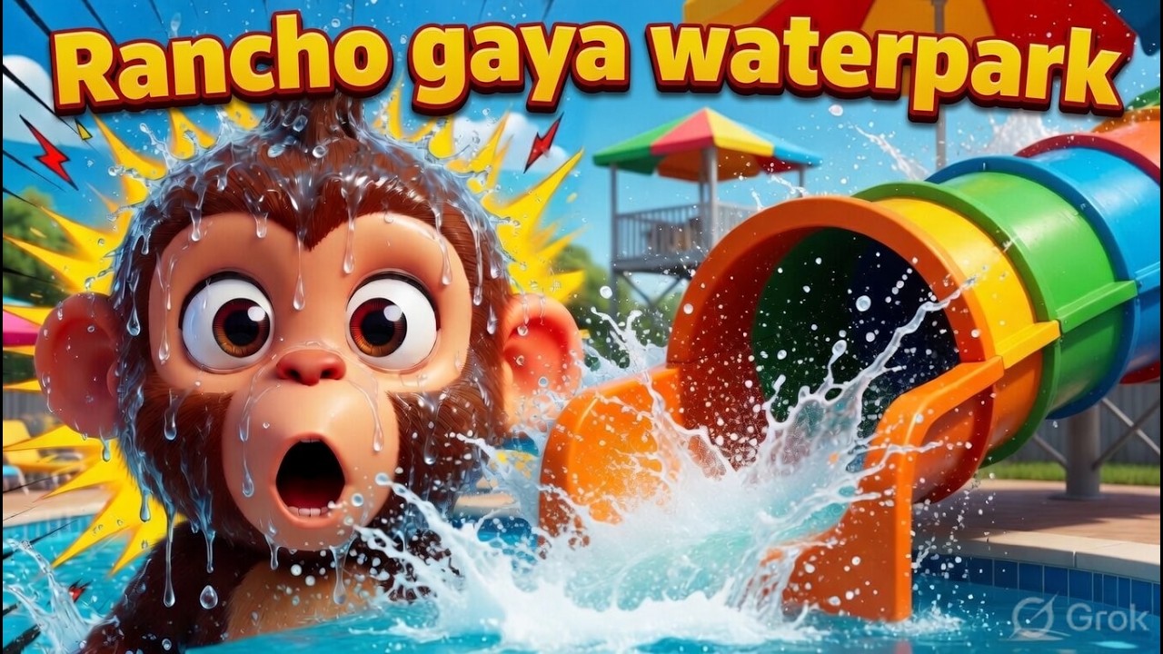 Rancho’s BEST DAY EVER! 🎢 Giant Rides, Water Fun & Fireworks 🎆 #cartoon #monkeyvideo