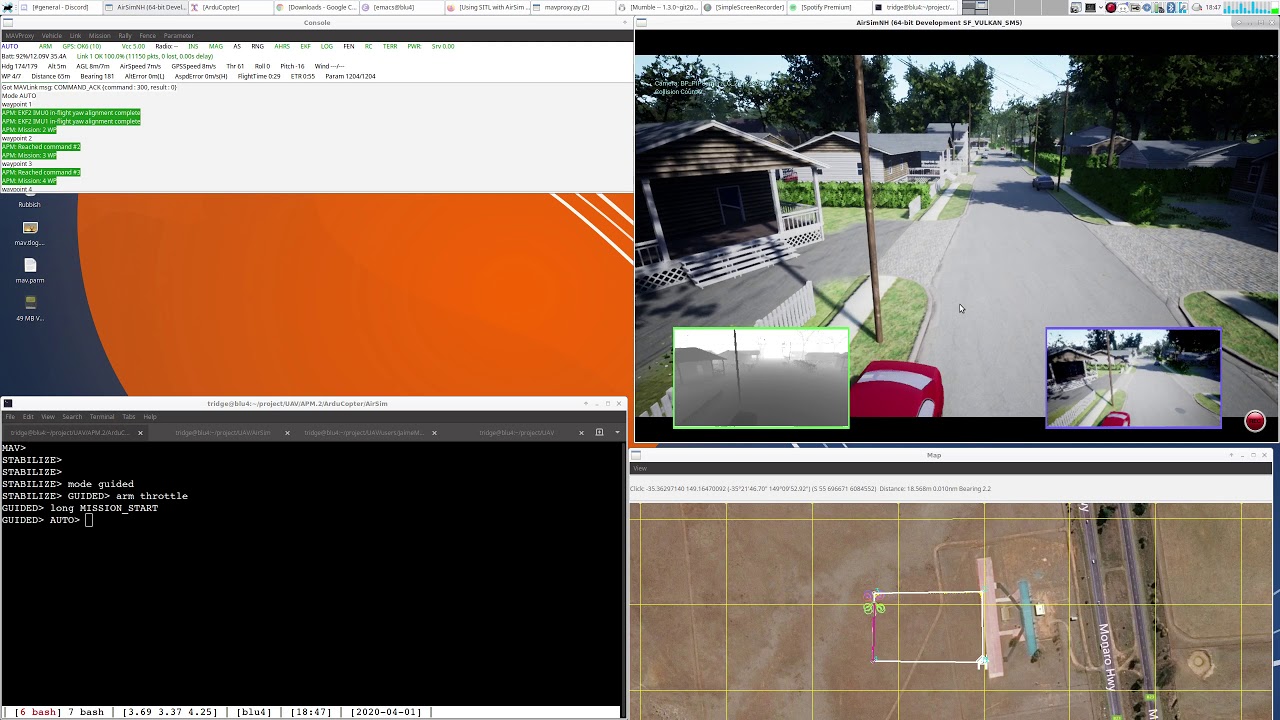 AirSim with ArduPilot on Linux