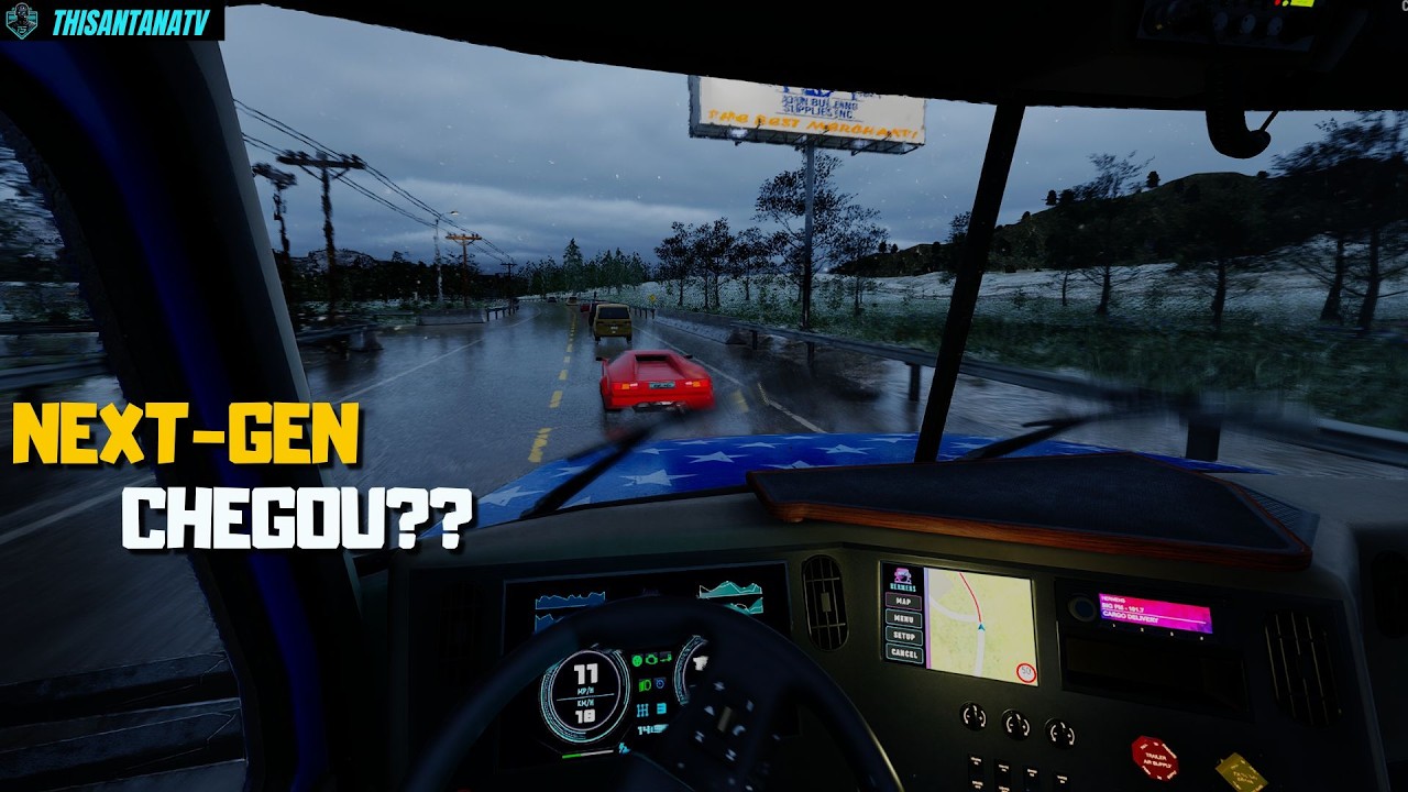 Truck Driver: The American Dream - Gameplay da DEMO COMPLETA versão PC (UE5 + Ray Tracing)