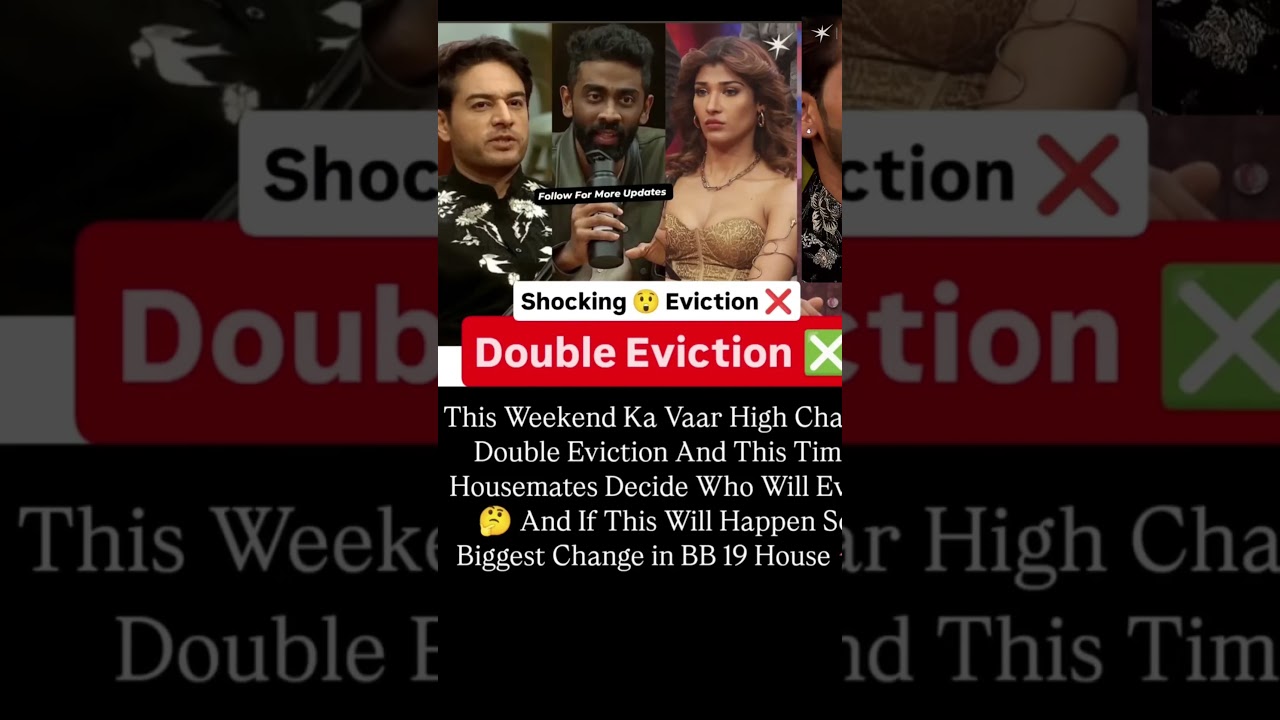 😱 “Bigg Boss 19 SHOCKER! Double Eviction — Neha Chudasama & Baseer Ali are out!”