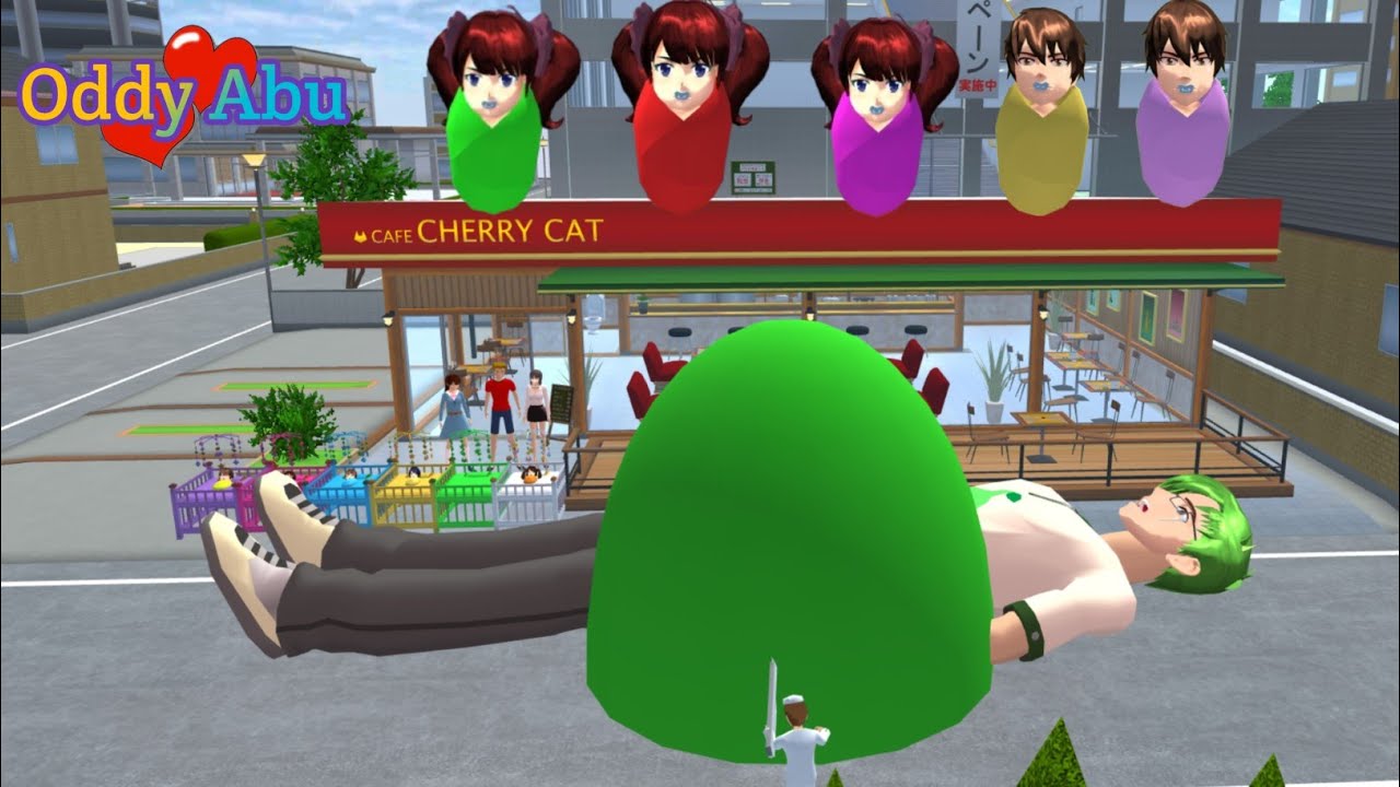 Bijuu Mike Hamil Jadi Raksasa 😨 Melahirkan Banyak Bayi 👶👶🍼 Sakura School Simulator