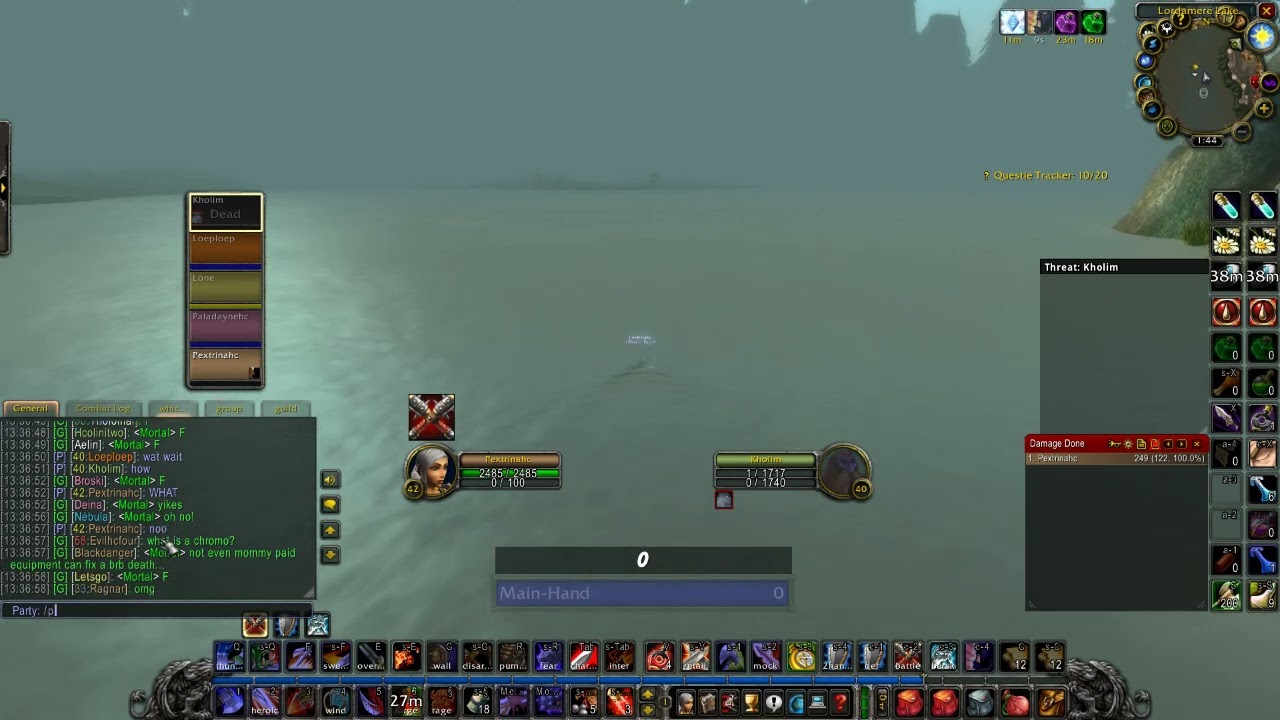 40 hunter Hardcore death to actually letting Feign Death run out and Dies