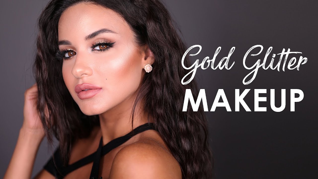 Gold Glitter Makeup With Maya | مكياج ذهبي برّاق مع مايا