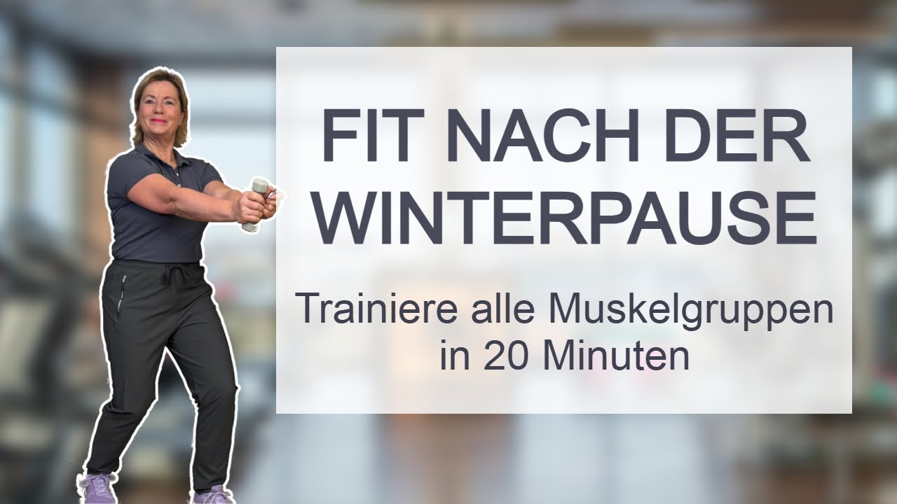 4 Serien, 19 Min., alle Muskelgruppen – Fit nach der Winterpause | Hanteltraining für Senioren