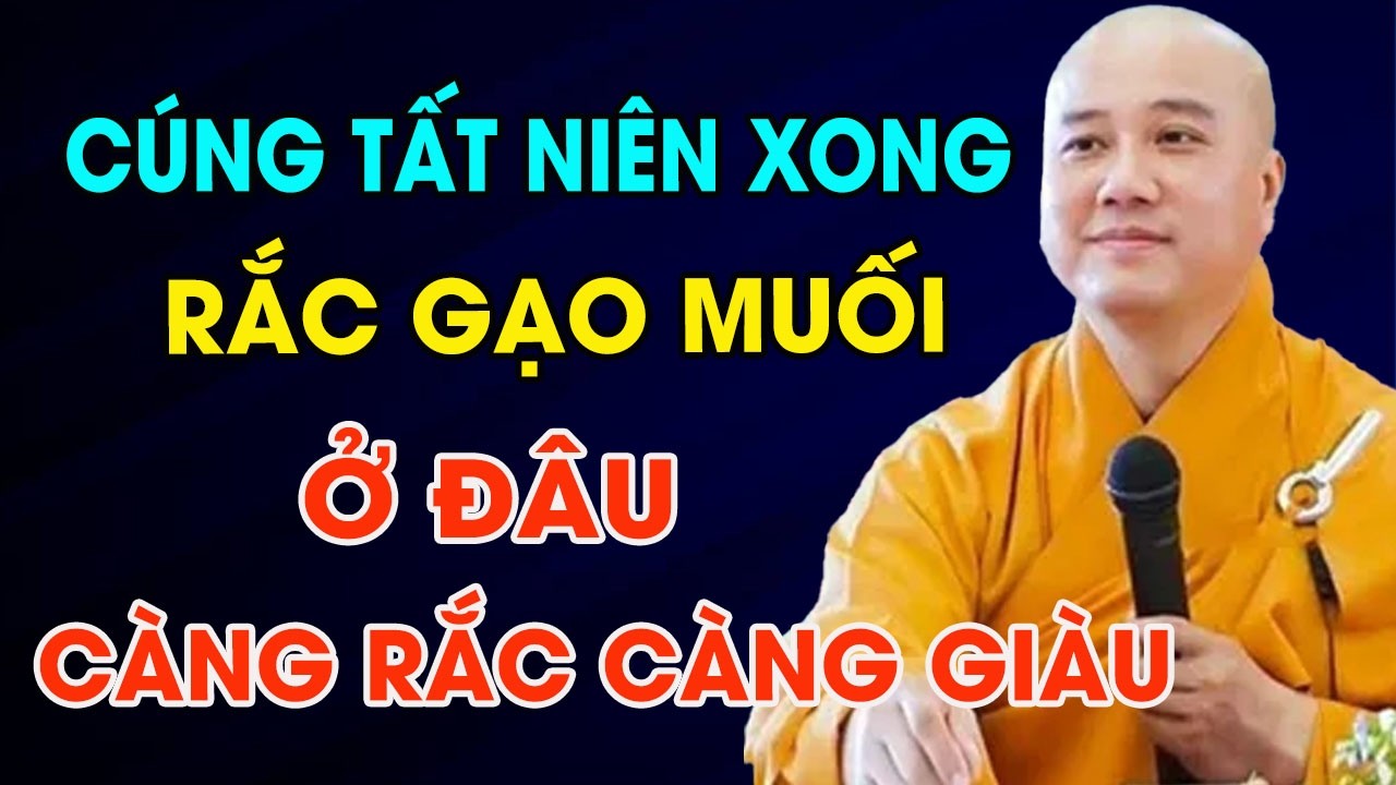 CÚNG TẤT NIÊN XONG: RẮC GẠO MUỐI CHỖ NÀY, TÀI LỘC TỰ KÉO ĐẾN, NĂM MỚI CÓ TIỀN TỶ