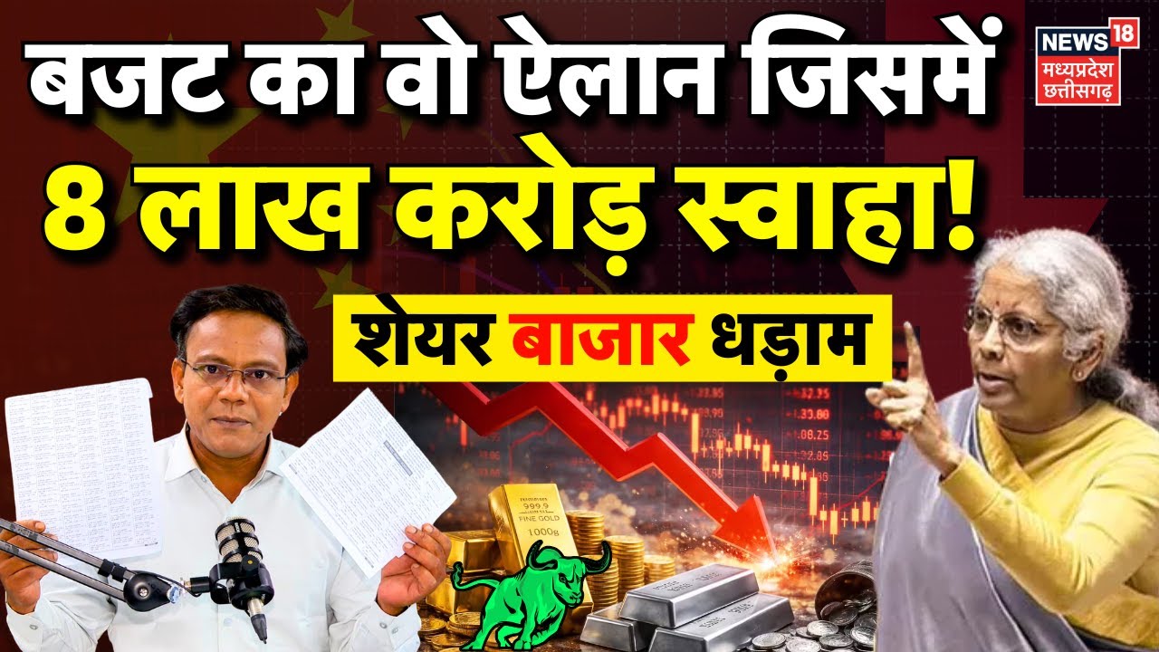 Stock Market Budget: बजट का वो ऐलान जिसमें 8 लाख करोड़ स्वाहा! | Budget Updates | Share Market Crash
