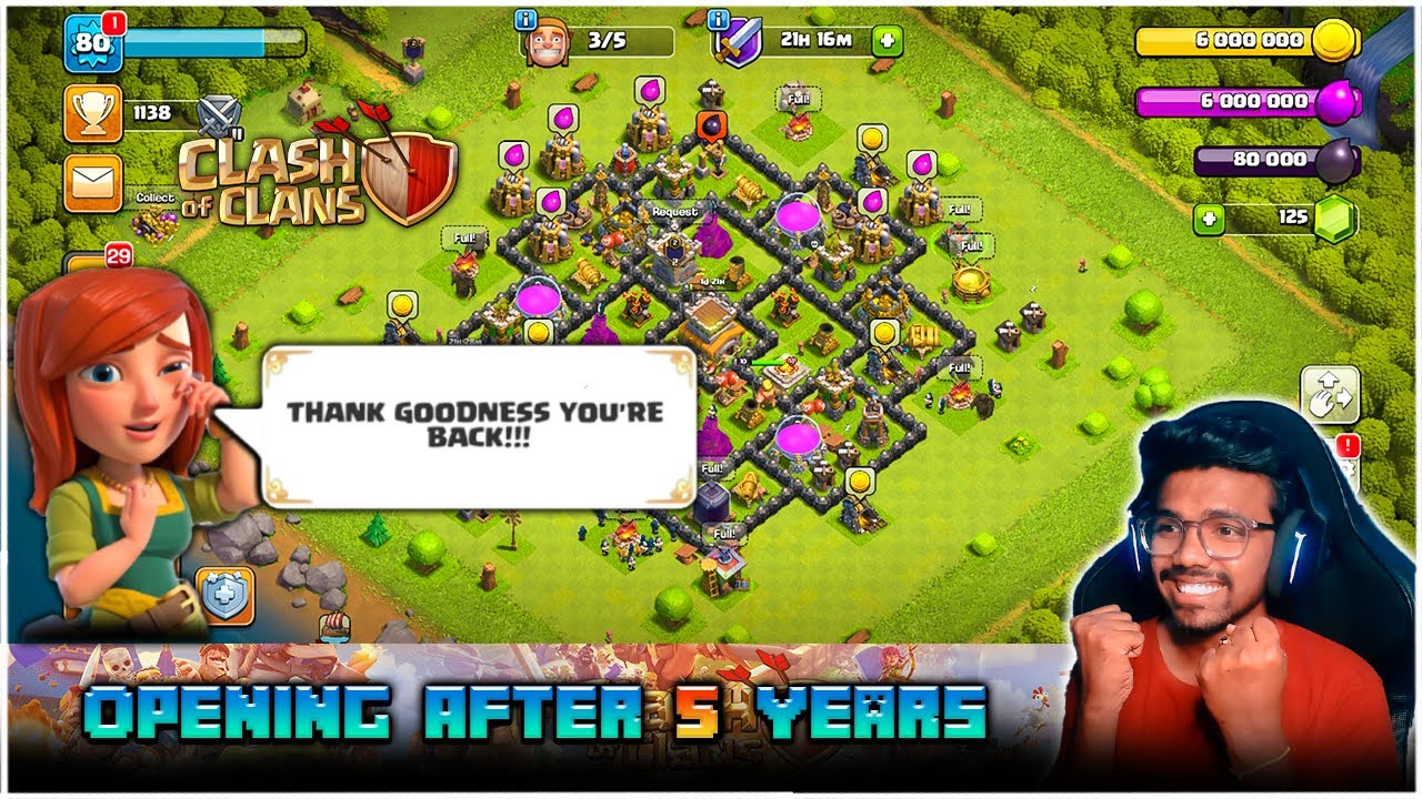 Opening Clash of Clans Account After 5 YEARS 😱 | in Telugu | Maddy Telugu Gamer