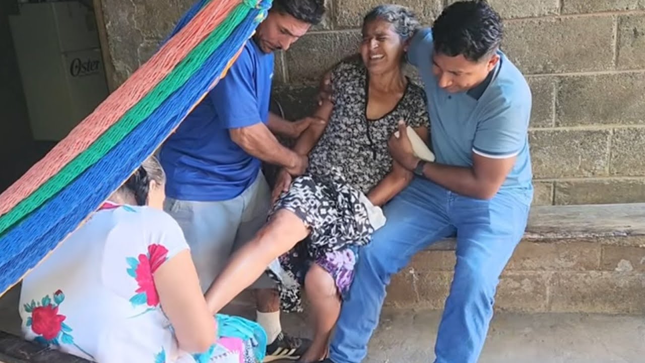 Lleg&oacute; a sobarse , se fractur&oacute; el pie , y no aguanto el dolor 🛑🛑🛑 llor&oacute; del  gran dolor 