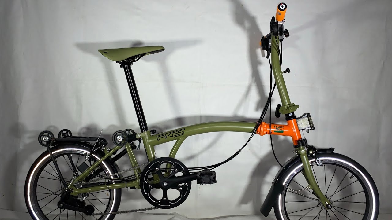 SEPEDA LIPAT ELEMENT PIKES GEN 2 NATURE GREEN 16 INCH CHROMOLY, STURNEY ARCHER 6 SPEED!! LIMITED!!!