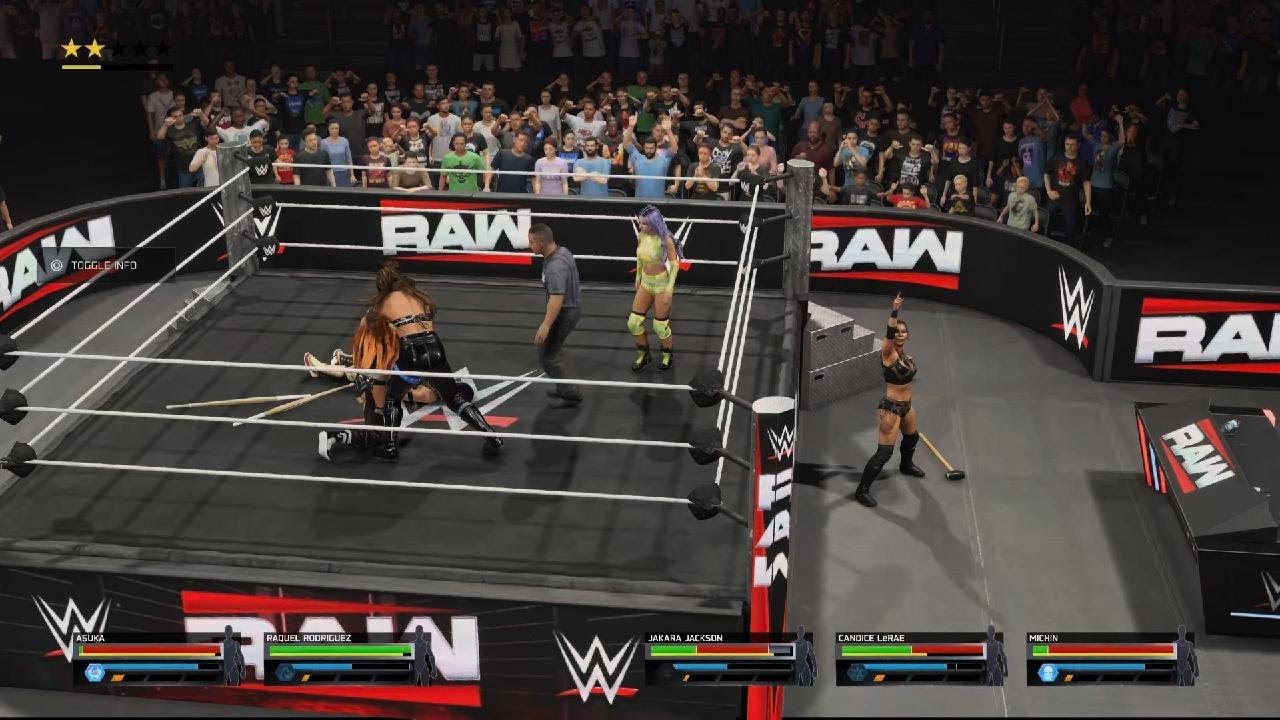Michin vs Jackson vs Asuka vs Rodriguez vs Lerae royal rumble qual