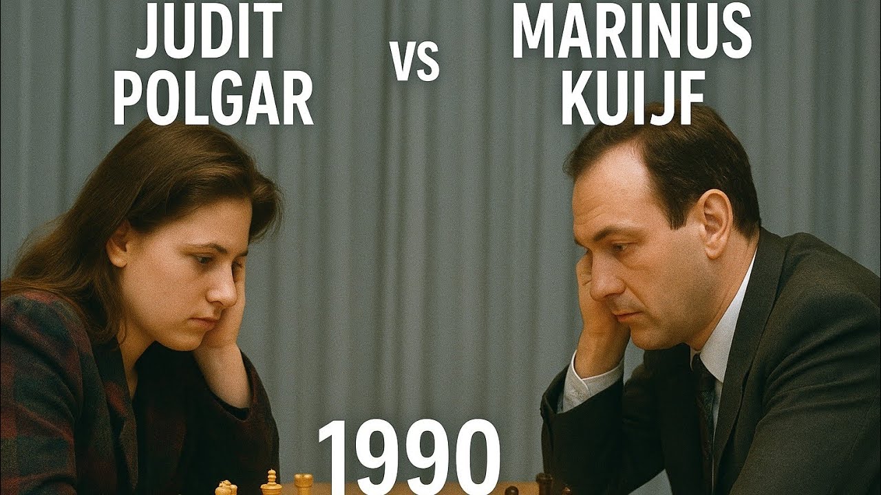 Judit Polgar vs Marinus Kuijf ◉ International OHRA, Amsterdam 1990 | Classic Chess Game
