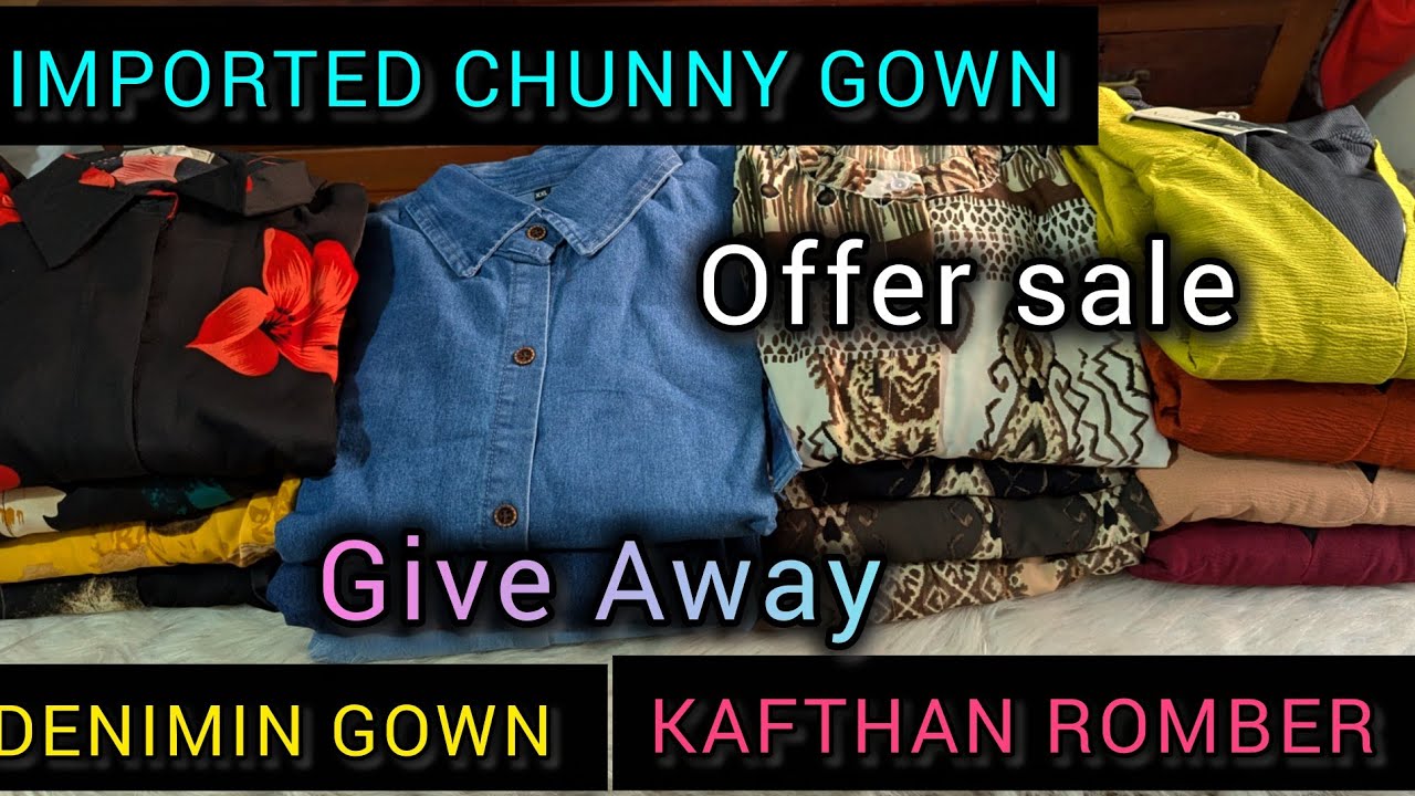 Imported Collection ഇനി നിങ്ങള്ക്കായി Special Rateൽ 💗#ImportedGown #ChunnyGown #DenimGown #gown 