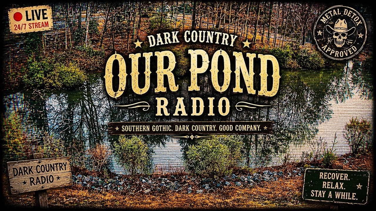 🌿 Metal Detox Live | 🎸 Dark Country Radio & Relaxing Pond Stream 24/7