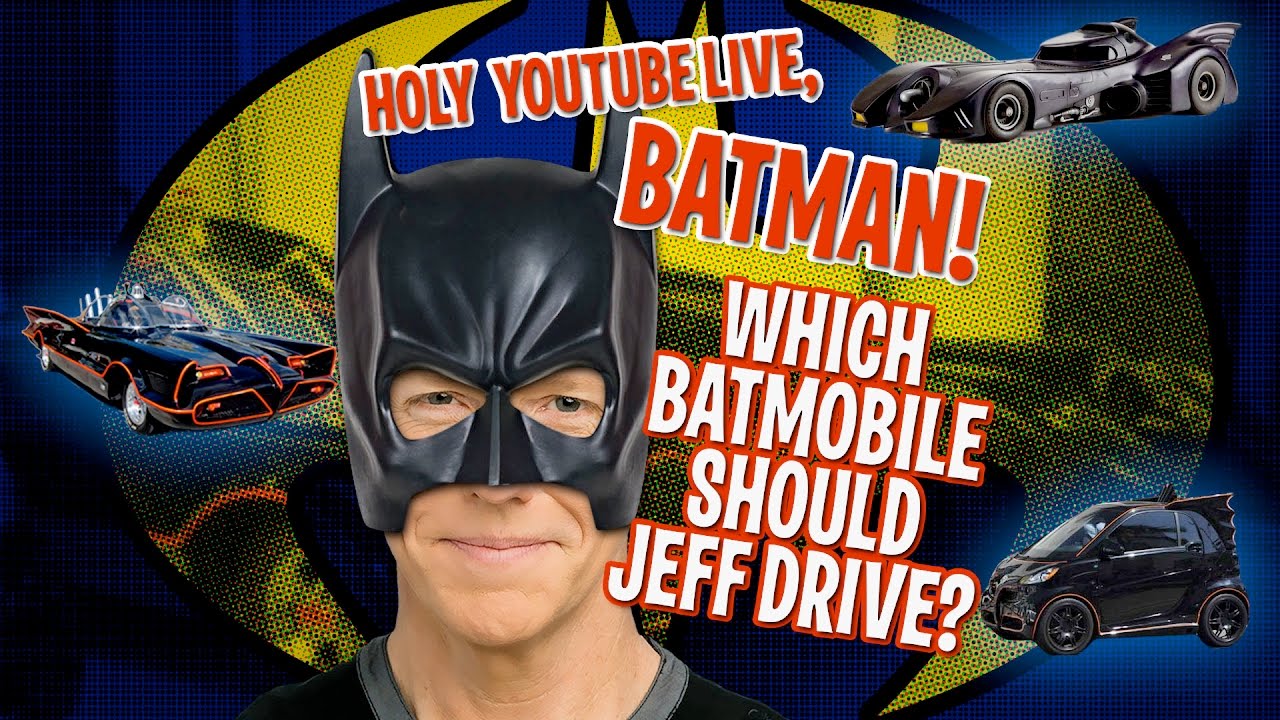 Holy YouTube Live, Batman! Which Batmobile Should Jeff Drive? | JEFF DUNHAM