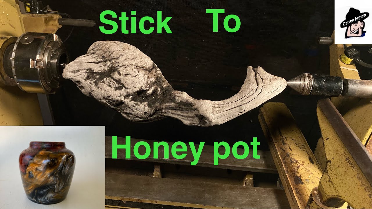 Woodturning- Manzanita Honey Pot