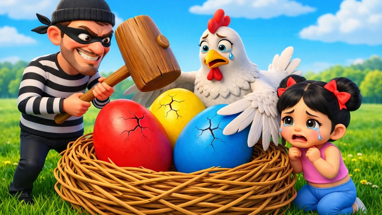 Oh No! Mother Hen is Crying! 🐔 WHO STOLE THE EGGS? 🥚 | Old MacDonald Farm