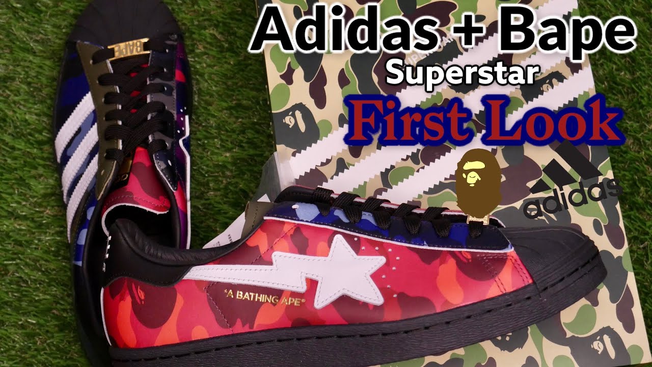 Adidas x Bape SUPERSTAR 80’s Multi Color | First Look