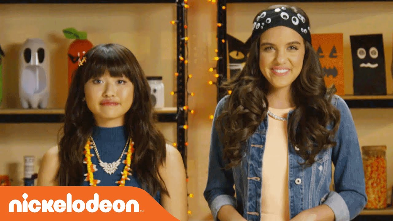 How to Create Hack-sessories w/ Haley & Lilimar 🕷️ | Halloween Hacks | Nick