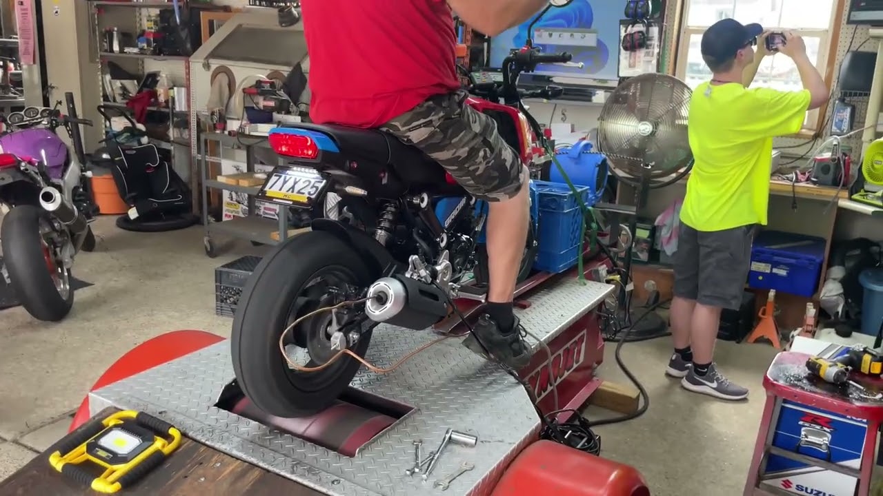 Honda Grom Dyno run before and after Yoshimura install
