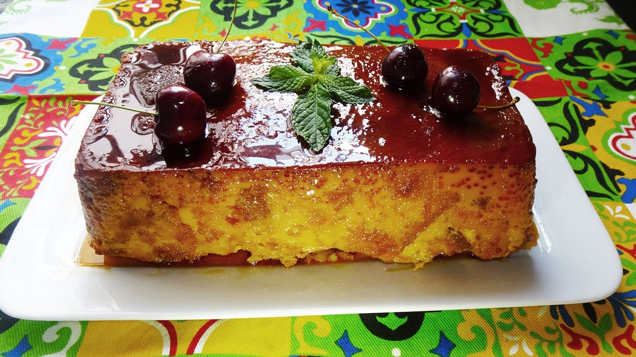 PUDIN DE BIZCOCHO RECETA FÁCIL