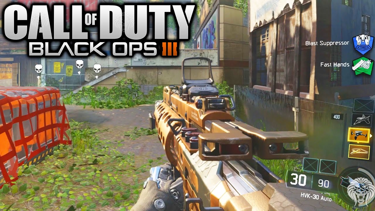 Black Ops 3: MULTIPLAYER GAMEPLAY! Hardpoint On Evac w/ HVK-30 Assault Rifle (Multiplayer Gameplay)
