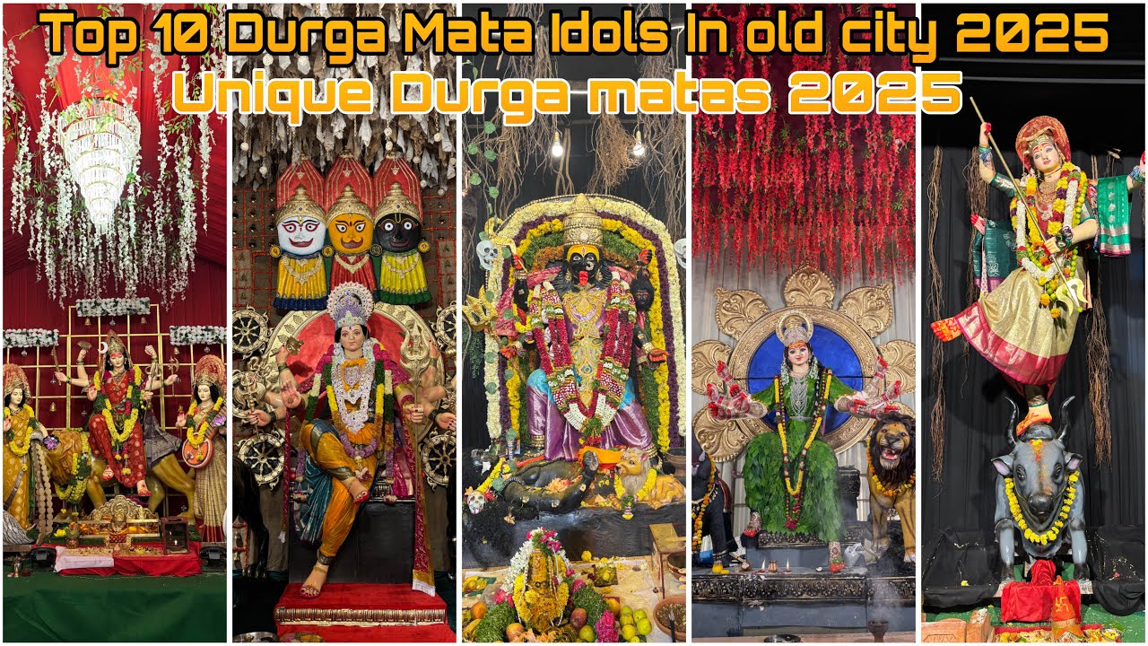 Top 10 Durga Mata Idols In old city 2025 | Top 10 Durga Mata 2025 | Top 10 Durga Mata idols 2025