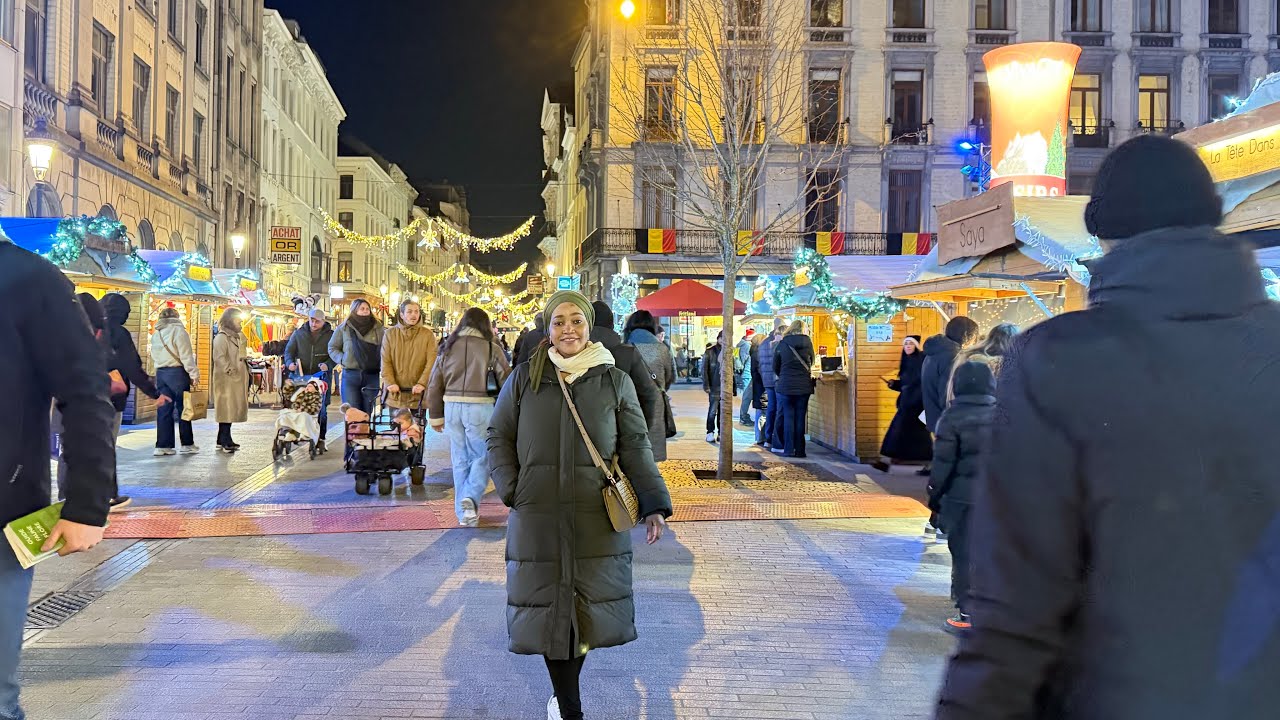 Ndani ya Soko la Krismasi Brussels Belgium | Safari ya Kipekee 🇧🇪🎅