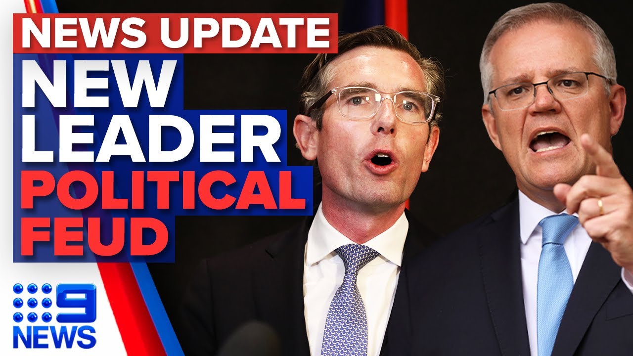 Dominic Perrottet sworn in as NSW Premier, Federal vs state fight escalates | 9 News Australia