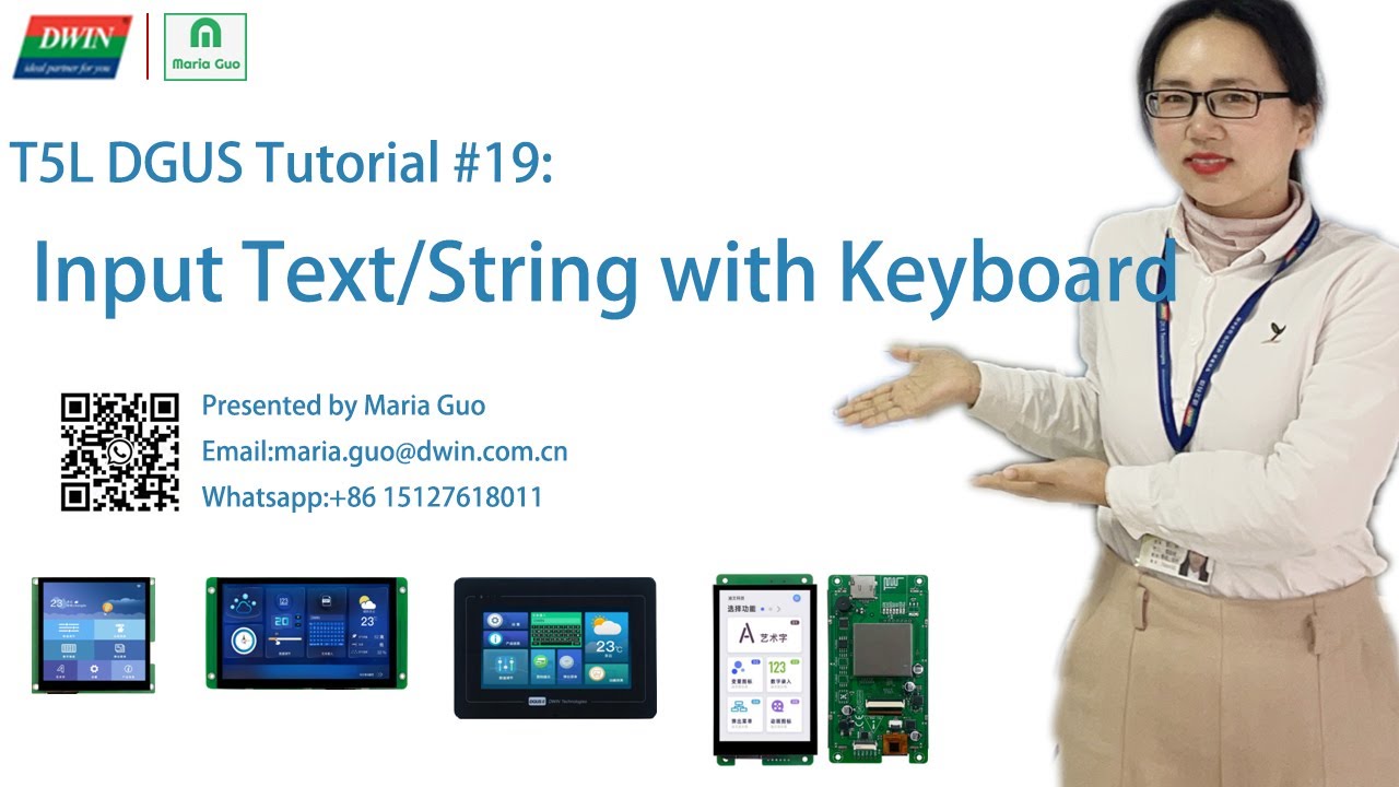 DWIN T5L DGUS Tutorial #19: Input Text/String with Keyboard
