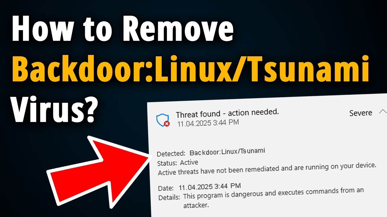 How To Remove Backdoor:Linux/Tsunami? [ Easy Tutorial ]